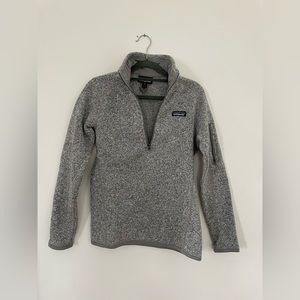Patagonia Heather Grey Quarter Zip